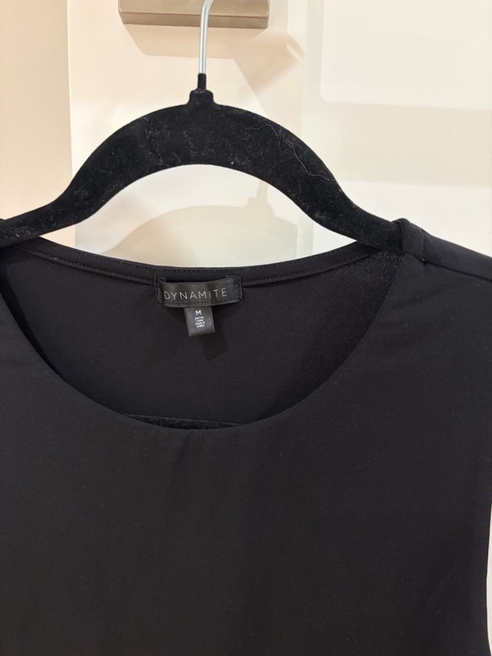 Dynamite Black Sleeveless Bodysuit with Scoop Neck - Picture 2 of 4